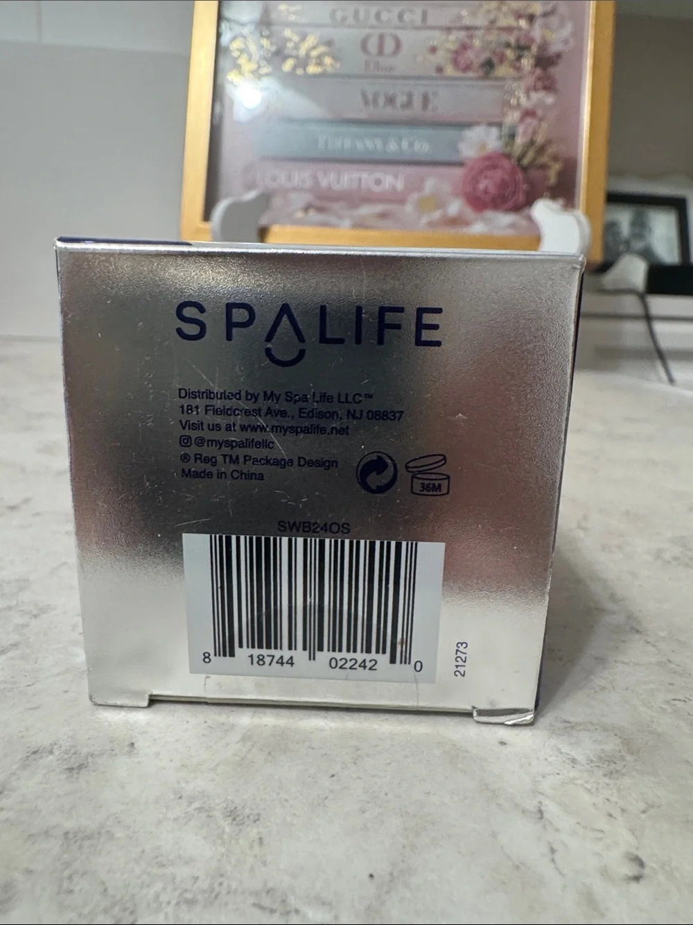 Spa Life Pure Silver Collagen-Infused Serum — Silver & Navy